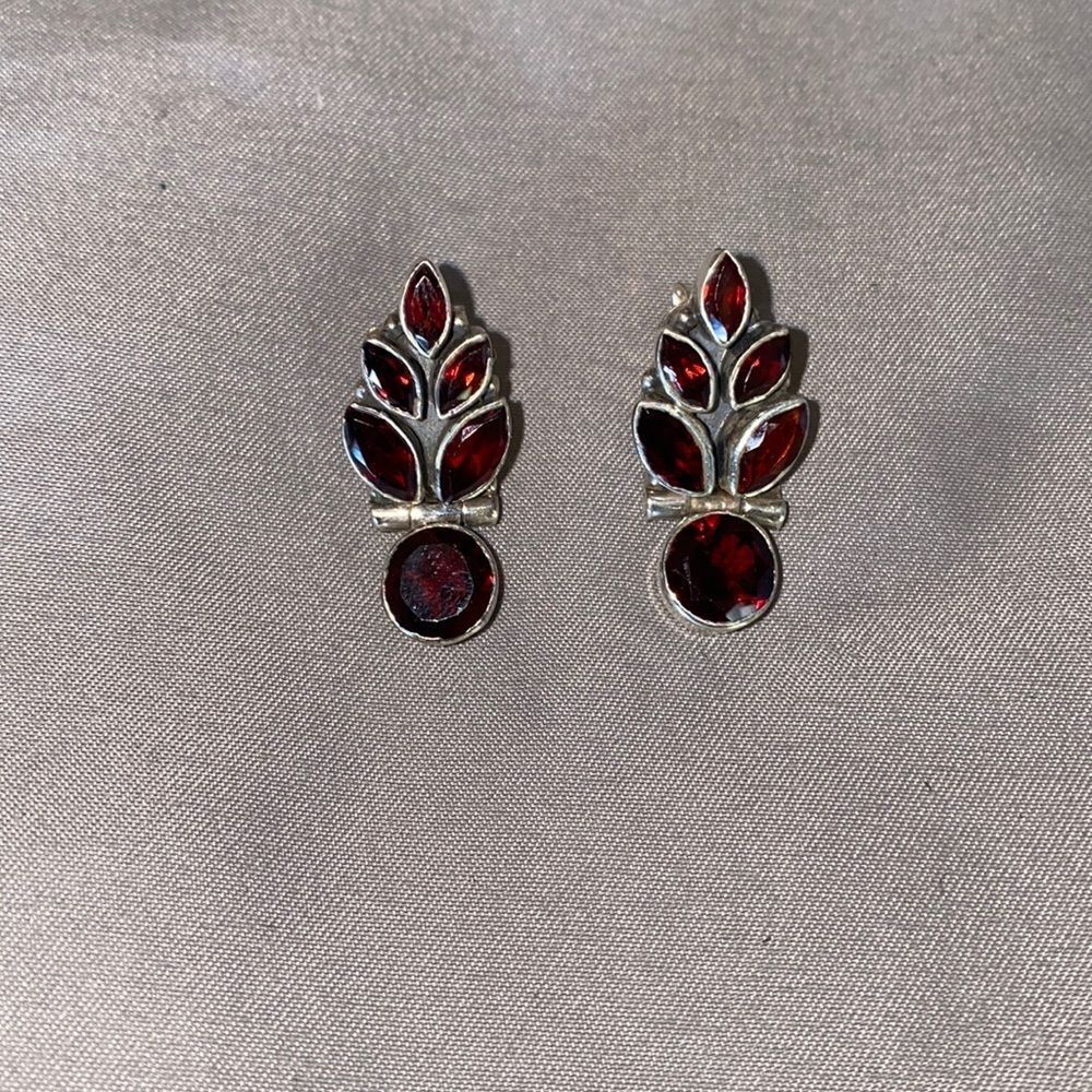 Handmade ruby crystal in sterling silver